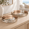 Hammered Mirror Tray - Large or Medium - Distinctly Living