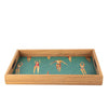 Handcrafted Wooden Tray - Art Deco Swimmers - Distinctly Living