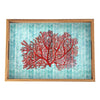Handcrafted Wooden Tray - Coral - Distinctly Living
