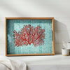 Handcrafted Wooden Tray - Coral - Distinctly Living