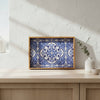 Handcrafted Wooden Tray - Tiles - Distinctly Living
