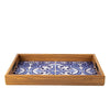 Handcrafted Wooden Tray - Tiles - Distinctly Living