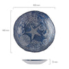 Handmade Coastal Life Glass Bowl - Distinctly Living