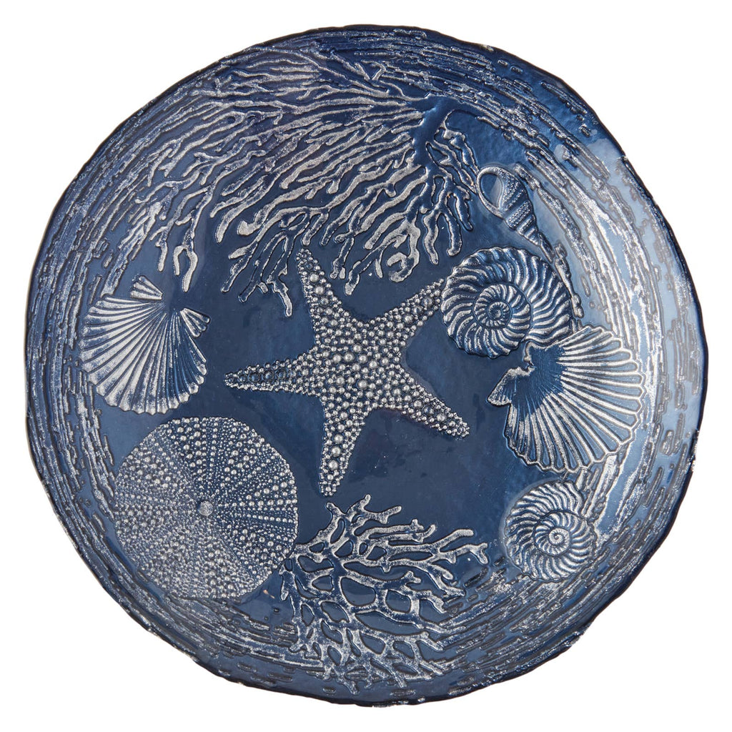 Handmade Coastal Life Glass Bowl - Distinctly Living
