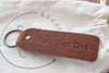 Handmade Leather 'Wise Words' Keyrings - Various Designs - Distinctly Living