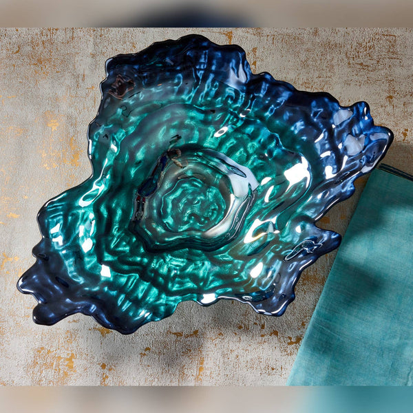 Handmade Oyster Blue Bowl - Distinctly Living
