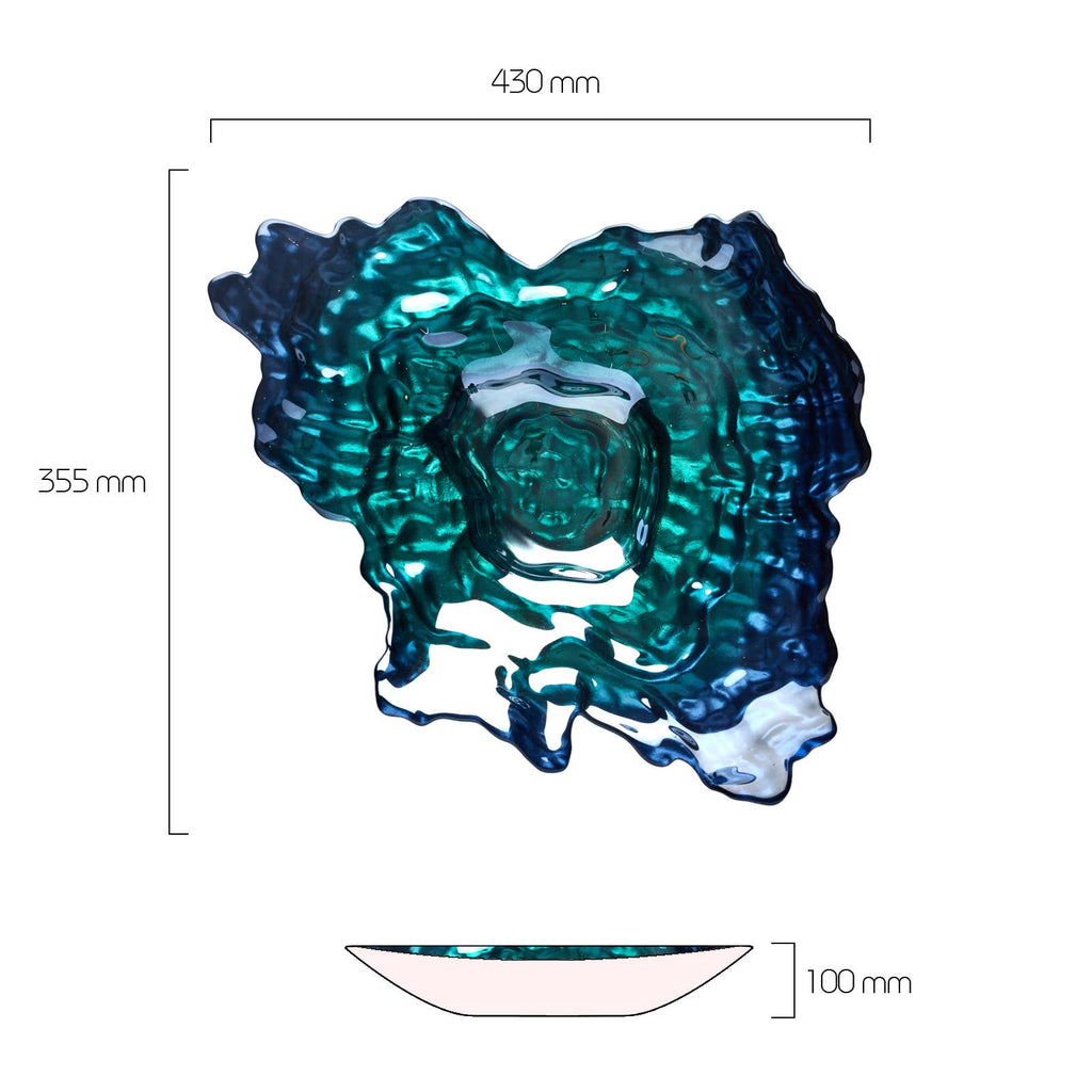 Handmade Oyster Blue Bowl - Distinctly Living