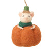 Hanging Felt Mouse in Pumpkin - Distinctly Living