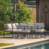 Havar Corner Garden Table, Chairs and Stool Set - Distinctly Living