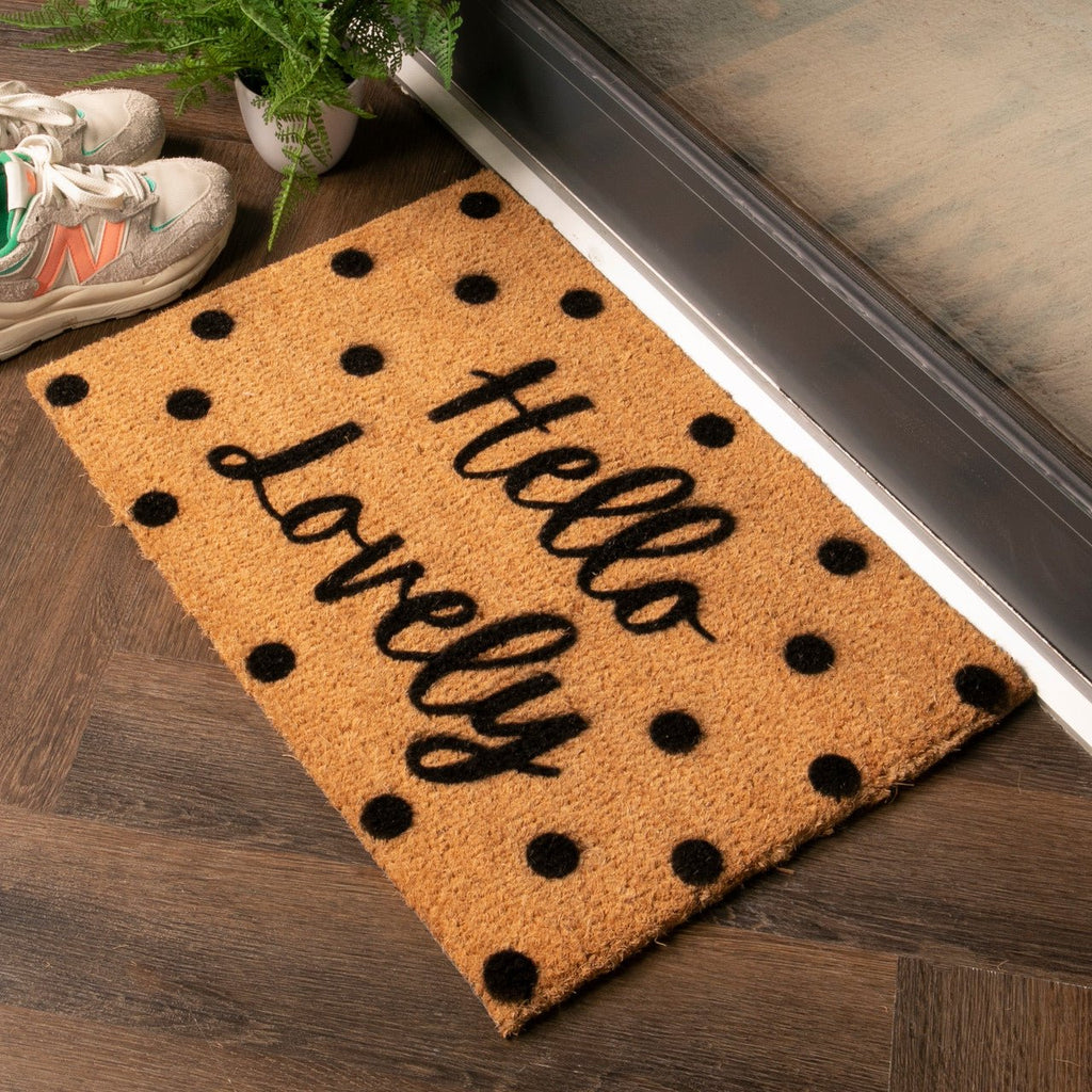 Hello Lovely Spots Doormat - Distinctly Living