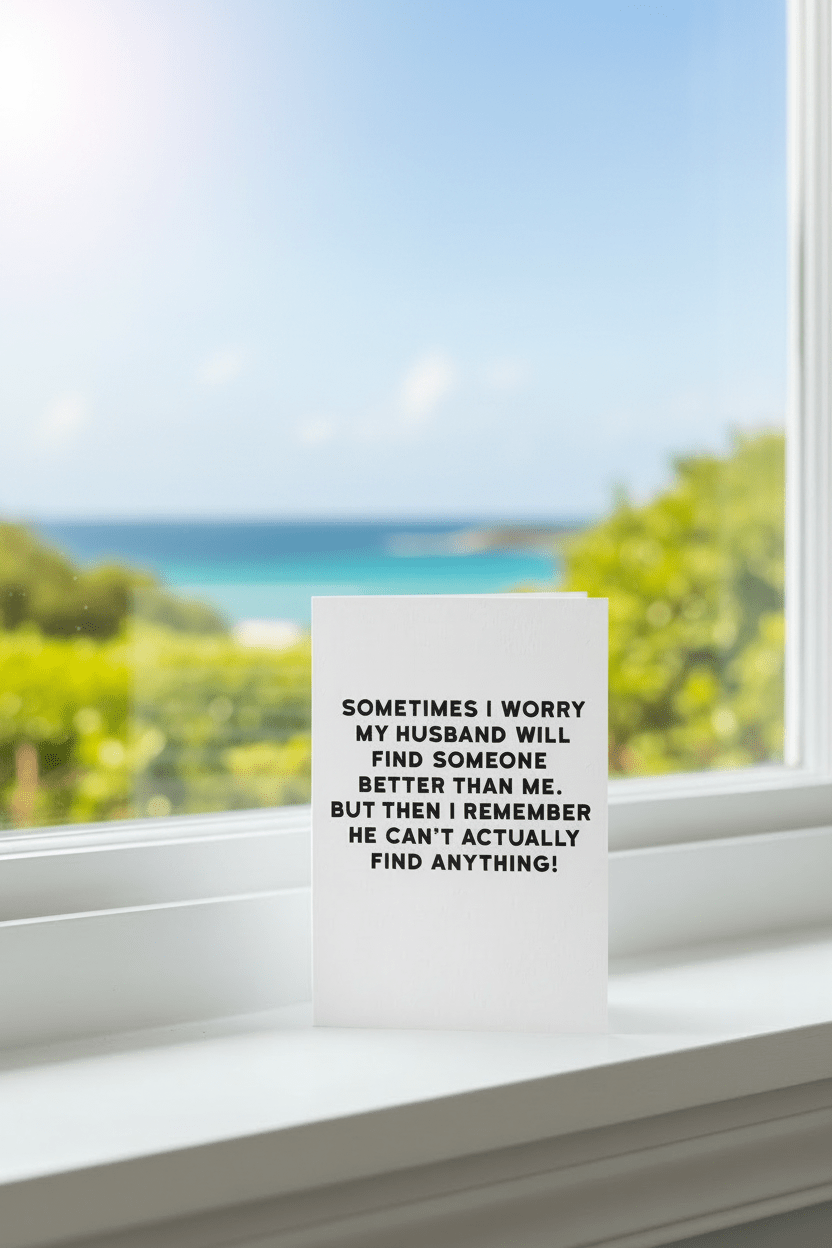 Husband Worry Greeting Card - Distinctly Living