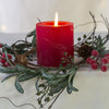 Iced Red Berry Candle Ring - Distinctly Living