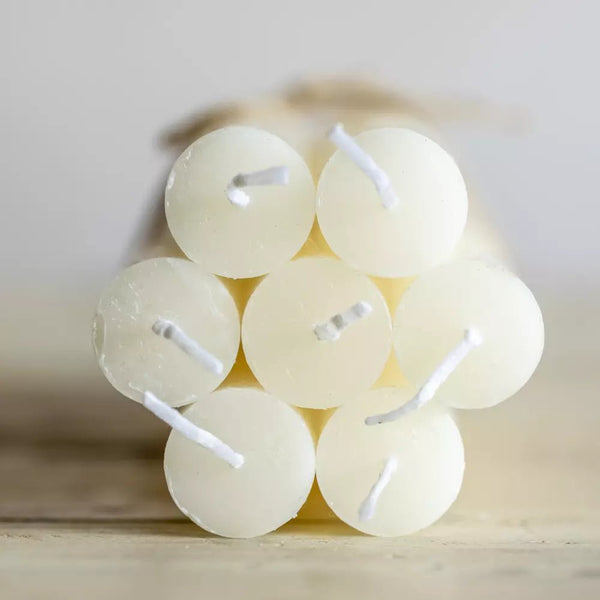 Ivory Dinner Candle - Flat Top - Distinctly Living