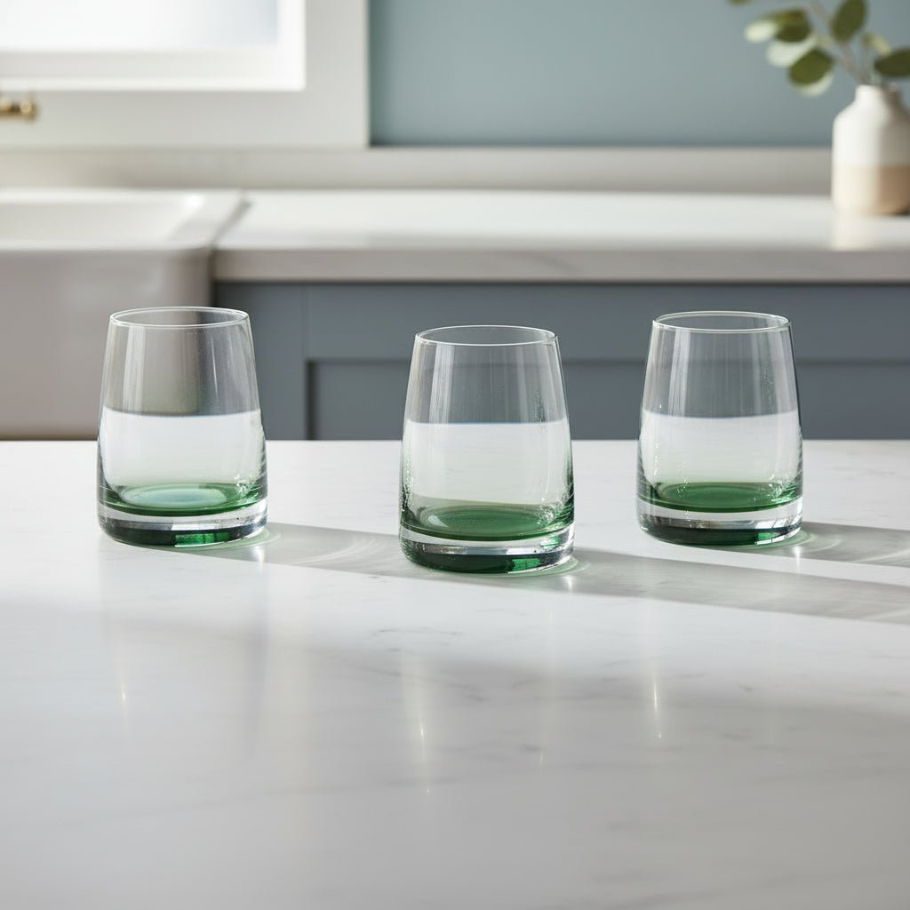 Jade Fade Tumblers - Set of 4 - Distinctly Living