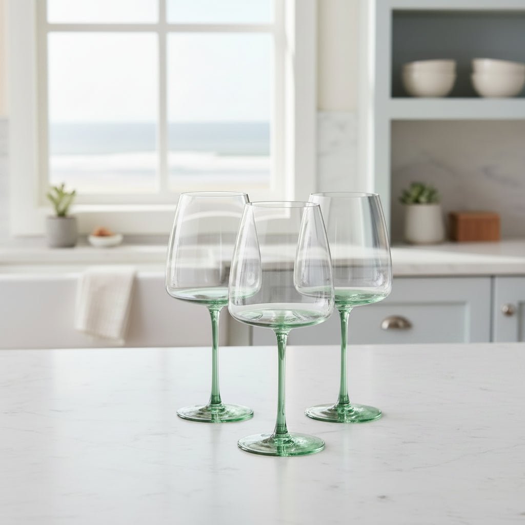 Jade Fade Wine Glasses - Set of 4 - Distinctly Living
