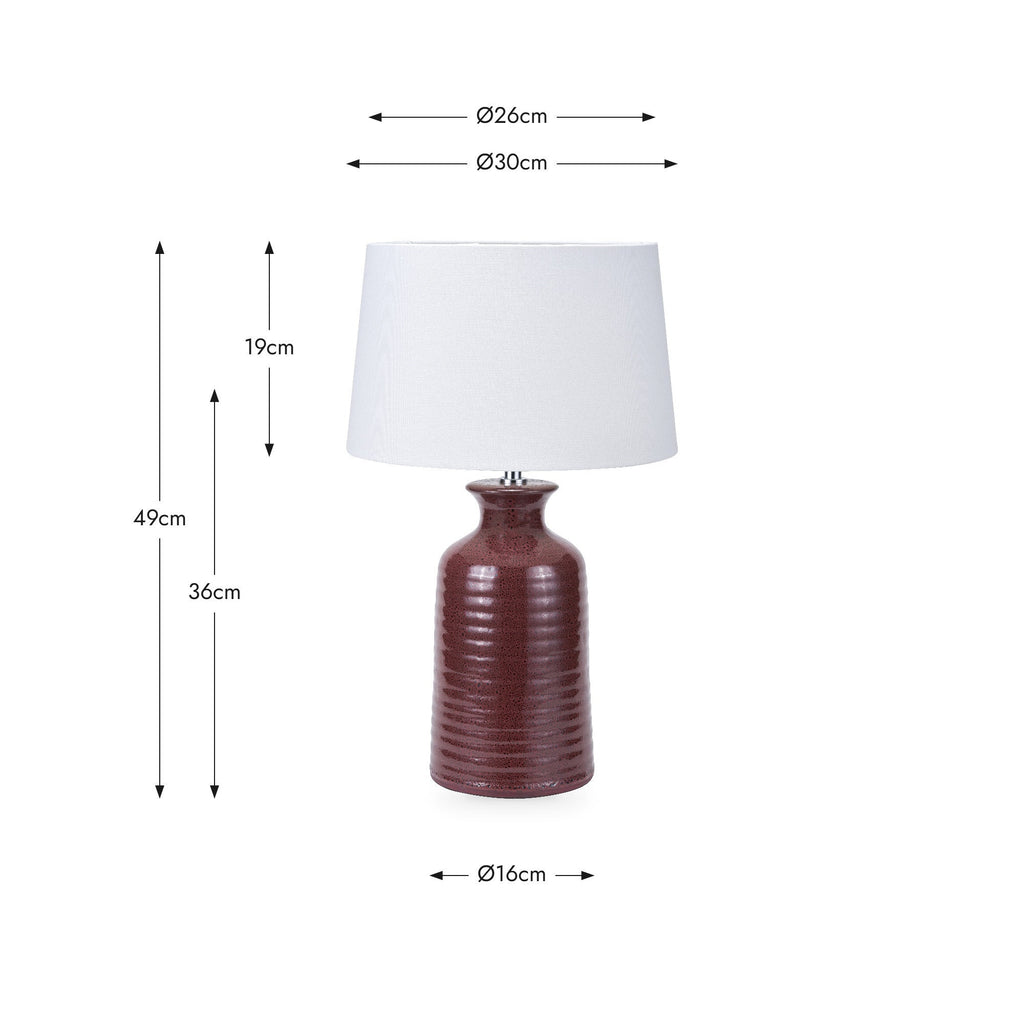 Jamsa Mulberry Lamp and Shade - Distinctly Living