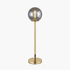 Jesi Smoked Glass Orb and Gold Metal - Table Lamp - Distinctly Living