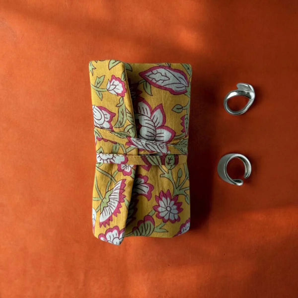 Jewellery Roll - Dark Mustard - Distinctly Living
