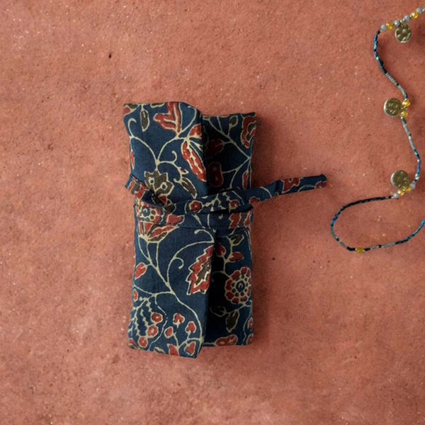 Jewellery Roll - Dark Navy - Distinctly Living