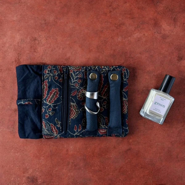 Jewellery Roll - Dark Navy - Distinctly Living