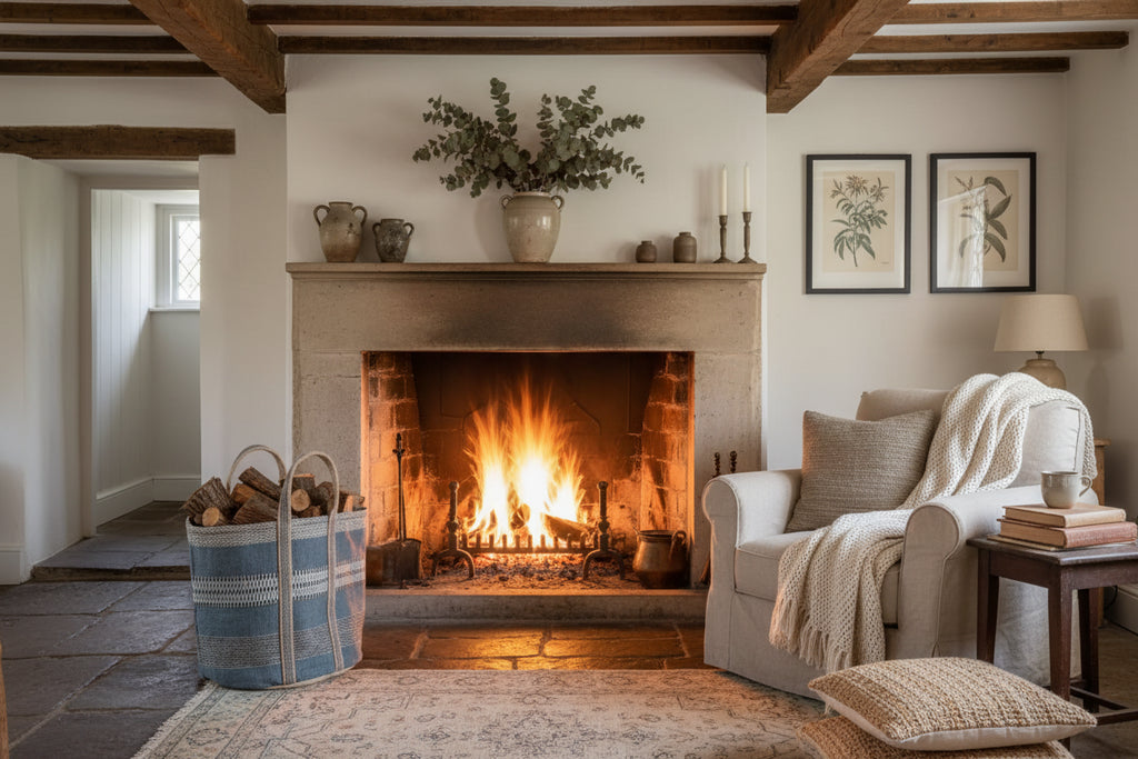 Jute Storage Bag Blue - Distinctly Living