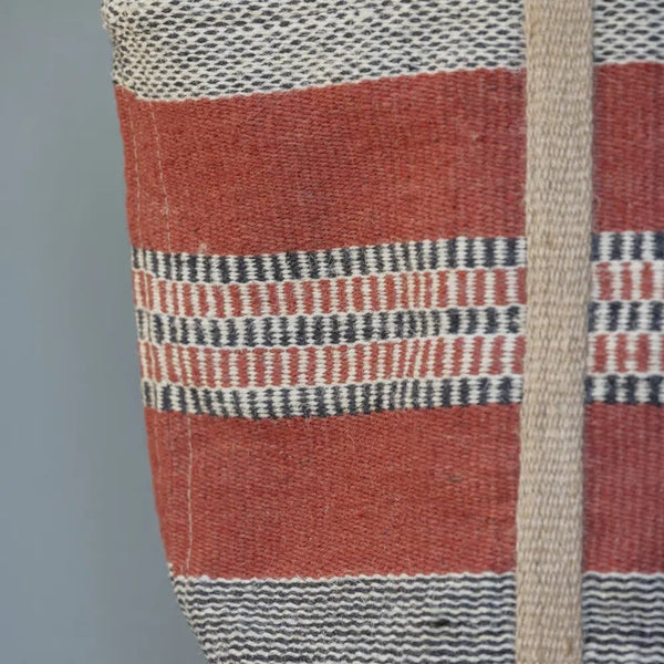 Jute Storage Bag Ochre Stripe - Distinctly Living