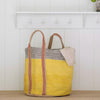 Jute Storage Bag Yellow - Distinctly Living