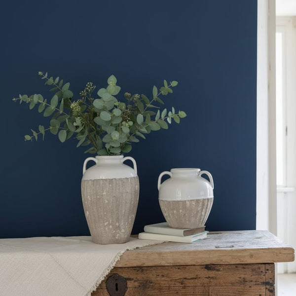 Karpathos Short Glaze Dipped Vase - Distinctly Living