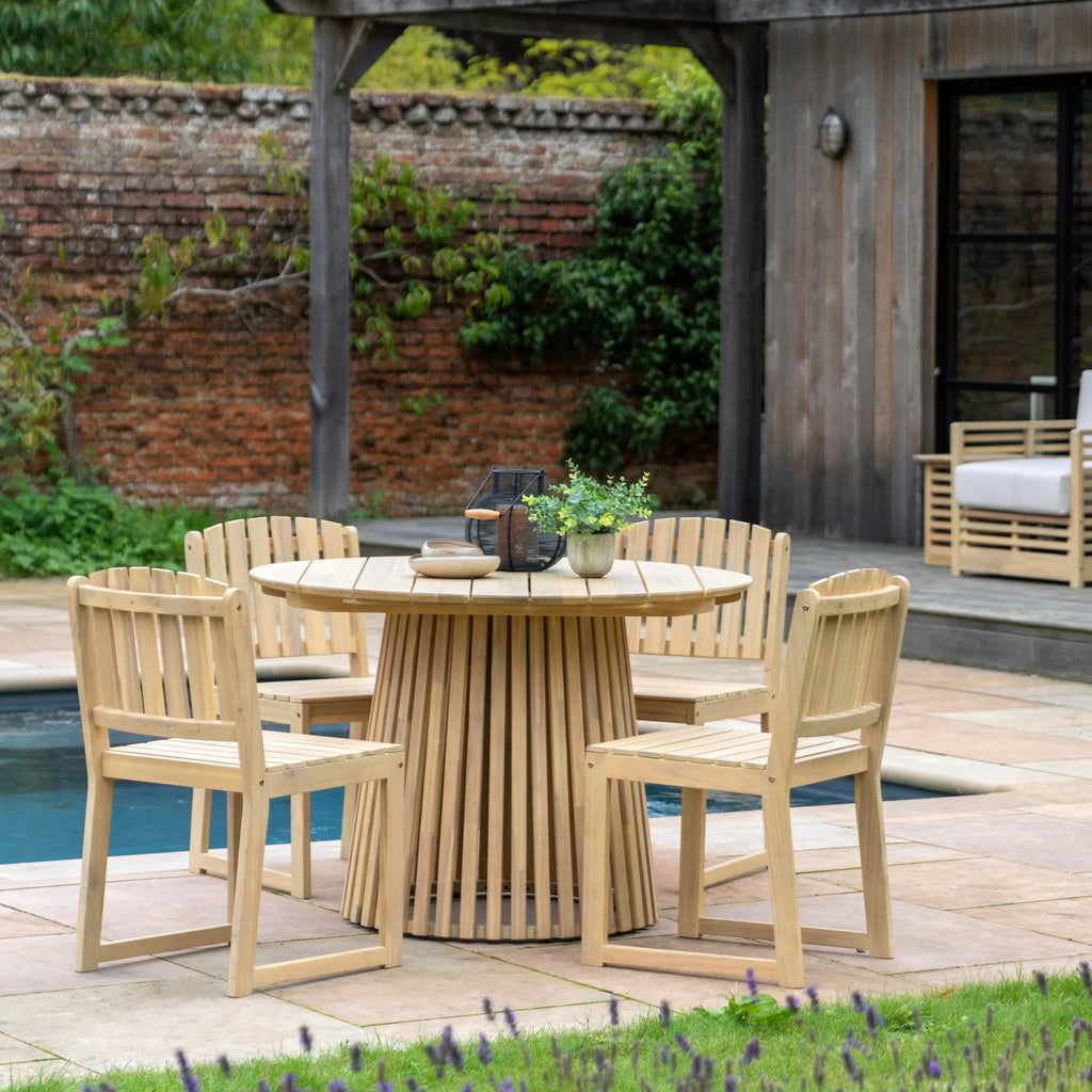 Kingston Round Outside Dining Table - Distinctly Living