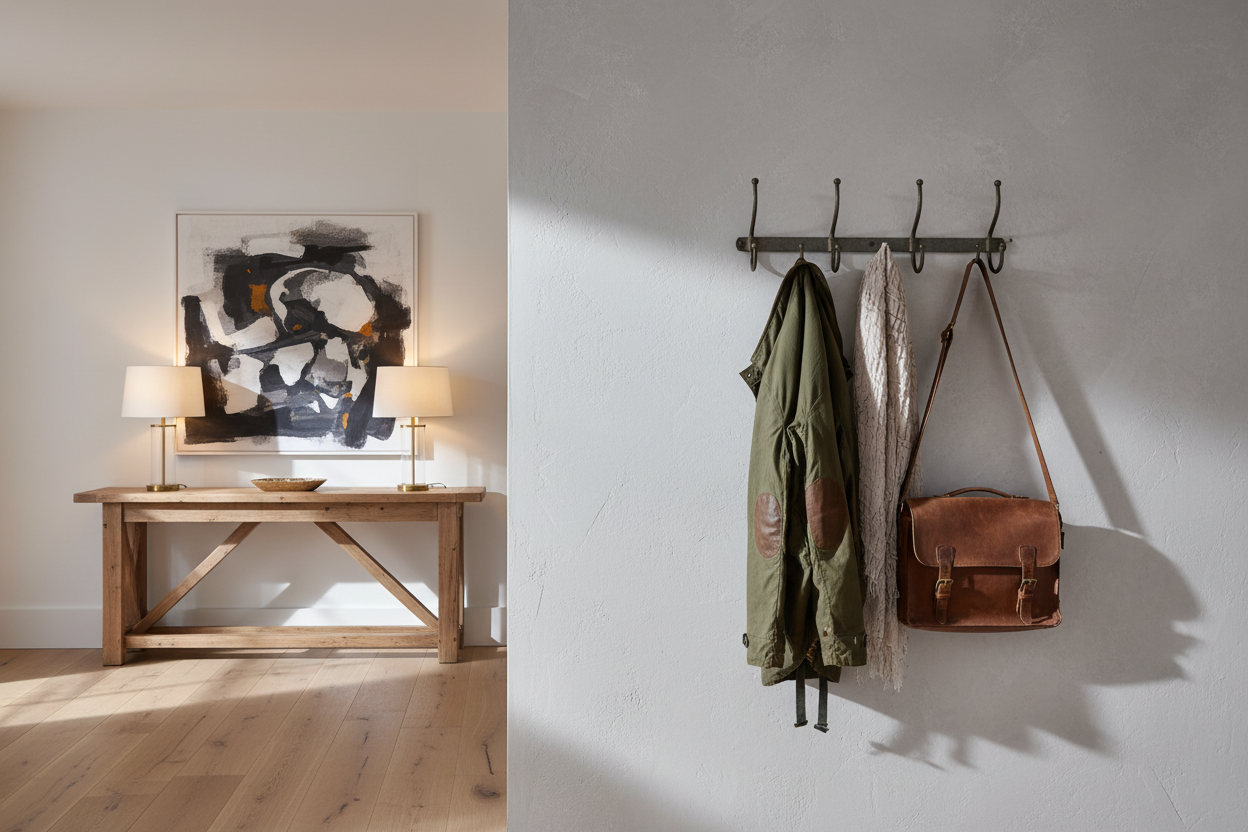 Large 4 Hook Aluminium Coat Rack Homepage Hero