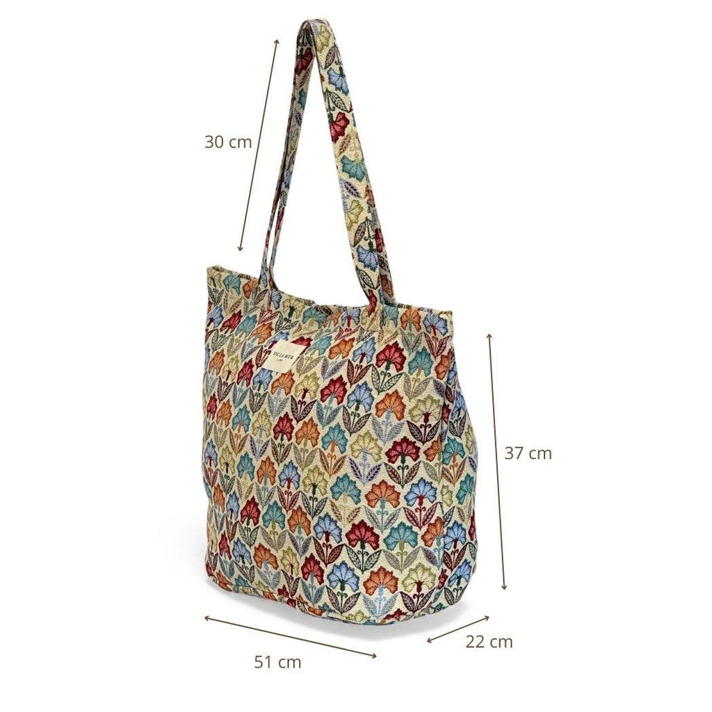 Large Flora Zipper Bag - Distinctly Living