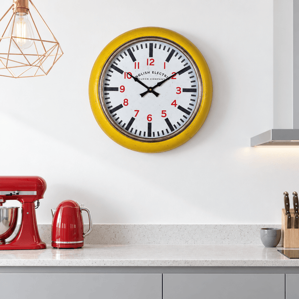 Large Vintage Style Factory Clock - Distinctly Living