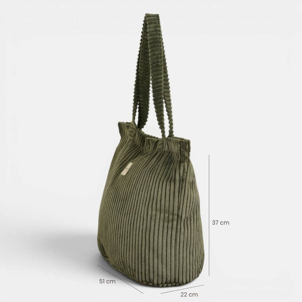 Large Zipper Bag - Moss - Distinctly Living