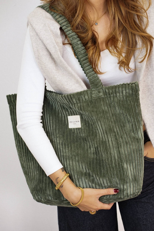 Large Zipper Bag - Moss - Distinctly Living