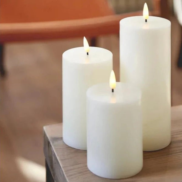 LED Pillar Candles - Set of 3 - Distinctly Living