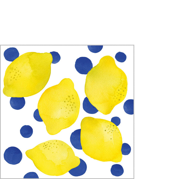 Lemon & Dots Cocktail Napkins - Distinctly Living