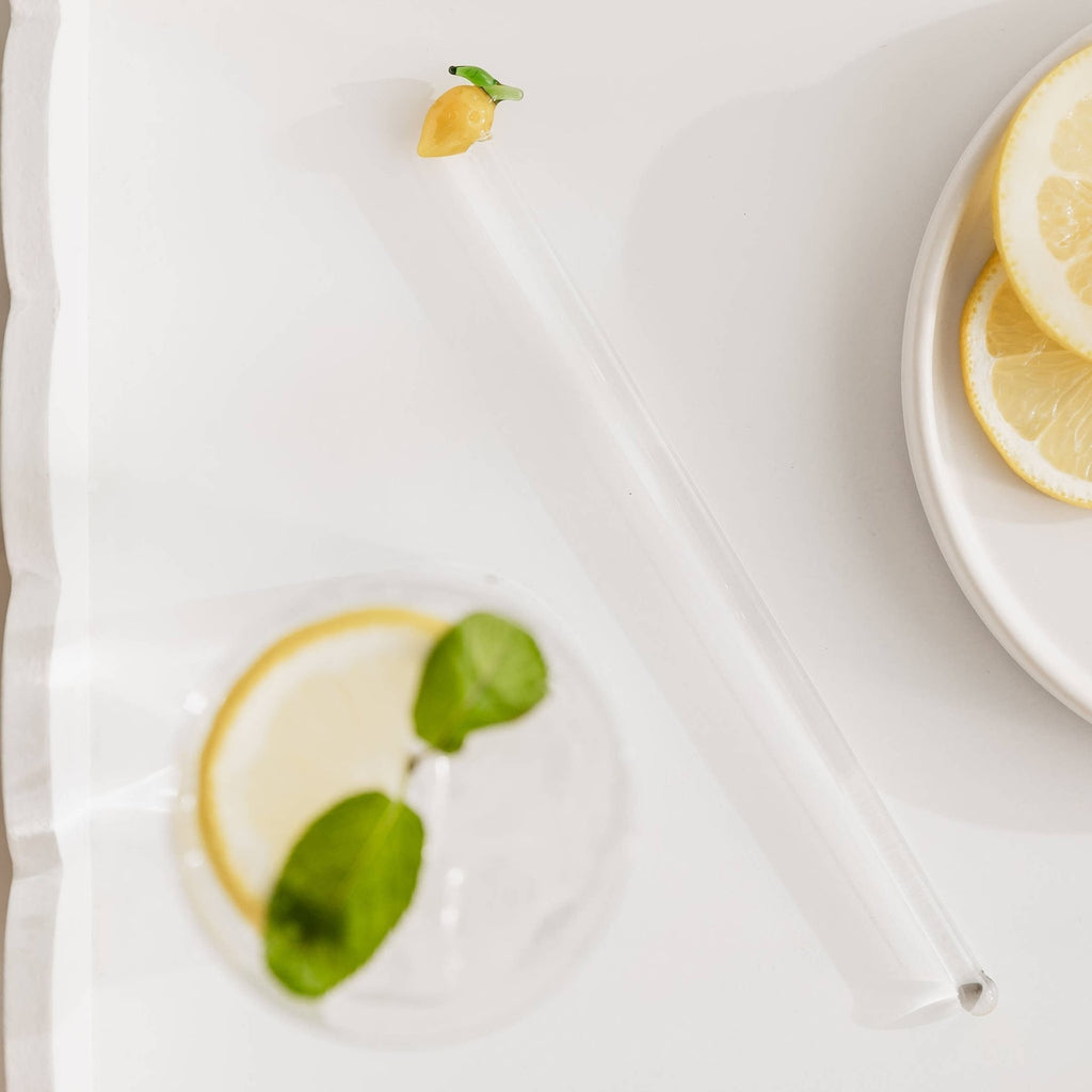 Lemon Glass Cocktail Stirrers - Distinctly Living