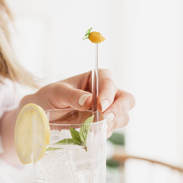 Lemon Glass Cocktail Stirrers - Distinctly Living