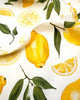 Lemon Tea Towel - British - Cotton – Yellow Kitchen Towel - Distinctly Living