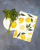 Lemon Tea Towel - British - Cotton – Yellow Kitchen Towel - Distinctly Living