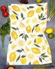 Lemon Tea Towel - British - Cotton – Yellow Kitchen Towel - Distinctly Living