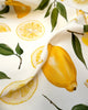 Lemon Tea Towel - British - Cotton – Yellow Kitchen Towel - Distinctly Living