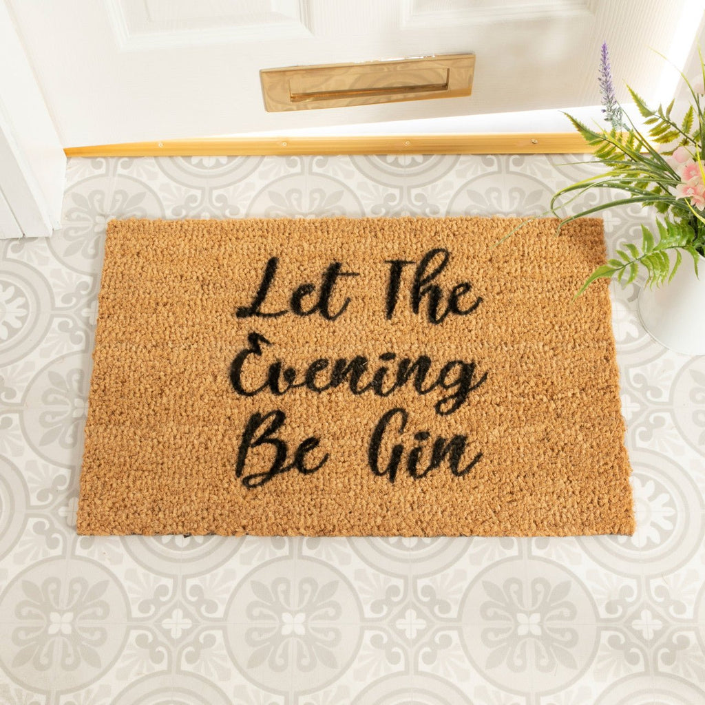 Let The Evening Be Gin Doormat - Distinctly Living