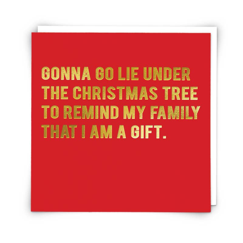 Lie Under Christmas Greetings Card - Distinctly Living