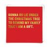 Lie Under Christmas Greetings Card - Distinctly Living