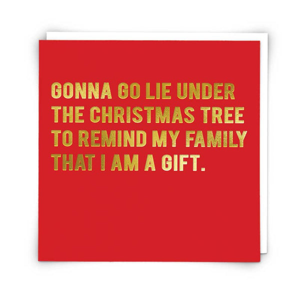 Lie Under Christmas Greetings Card - Distinctly Living