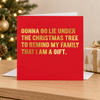 Lie Under Christmas Greetings Card - Distinctly Living