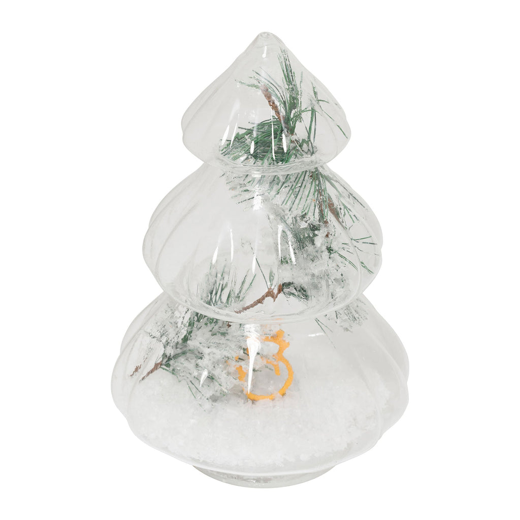 Light Up Snowy Christmas Tree - Distinctly Living