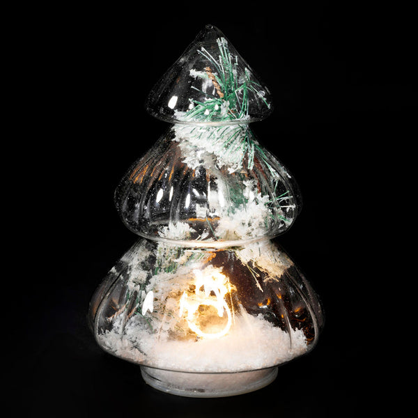 Light Up Snowy Christmas Tree - Distinctly Living