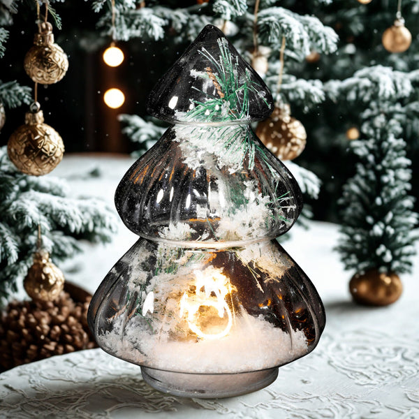 Light Up Snowy Christmas Tree - Distinctly Living